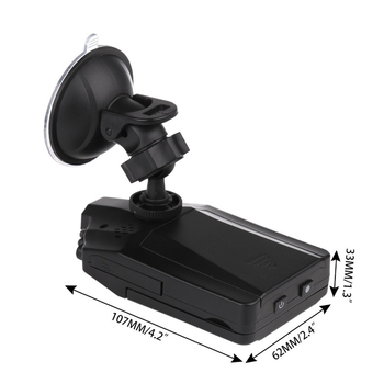 Automobilski DVR H198 – 100° kut gledanja, 480p, 2,4-inčni zaslon, ciklično snimanje, detekcija pokreta