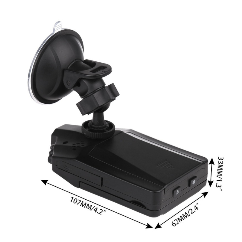 Automobilski DVR H198 – 100° kut gledanja, 480p, 2,4-inčni zaslon, ciklično snimanje, detekcija pokreta