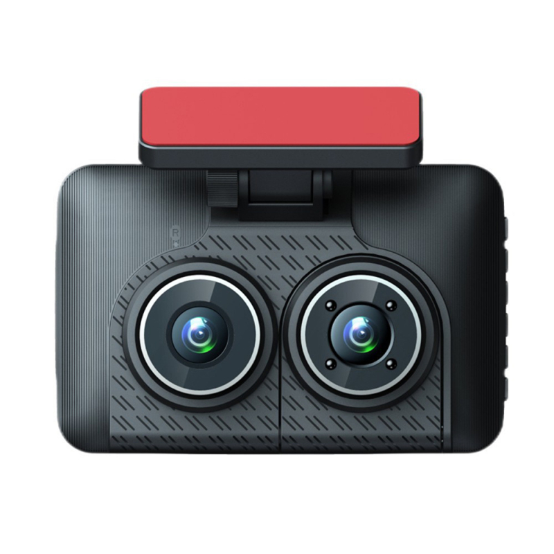 3-kamerni auto dash cam prednjim i stražnjim videom, 4,0-inčni dodirni zaslon, 1080p, 140° kut vidljivosti, petlja snimanja