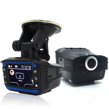 Dva u jedan auto DVR i radar detektor za vozila s 140° kutem snimanja, 1080p rezolucija, 2,31 inčni zaslon, podrška TF karti, ciklično snimanje