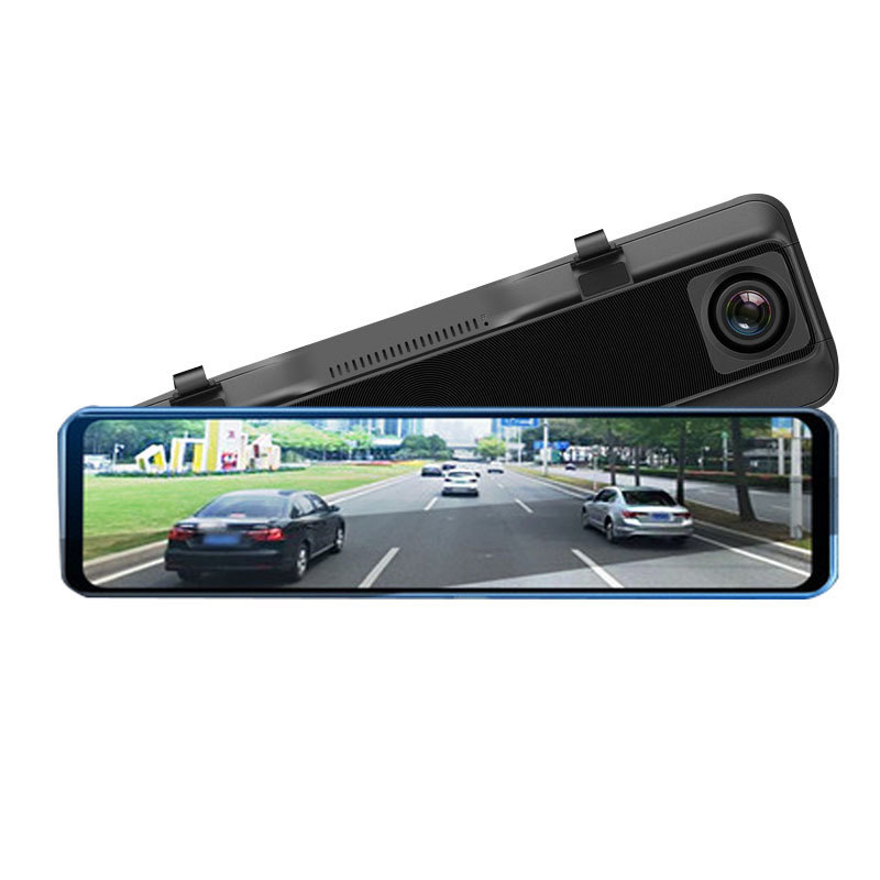 2K noćno snimanje, dash cam u ogledalu za vozača, 12-inčni dodirni zaslon, prednje i stražnje snimanje