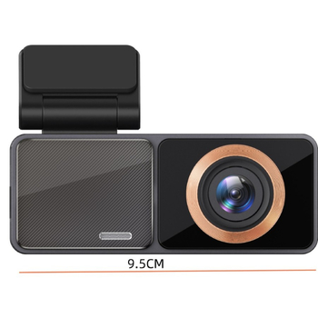 Camera de bord auto 4K, obiectiv dual, unghi 170°, Wi‑Fi, 2160p vedere de noapte