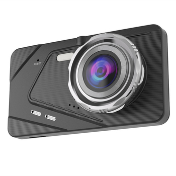Auto DVR s prednjom i stražnjom dvostrukom kamerom, 1080p, IPS zaslon, 140° širokokutni pogled, petlja snimanja