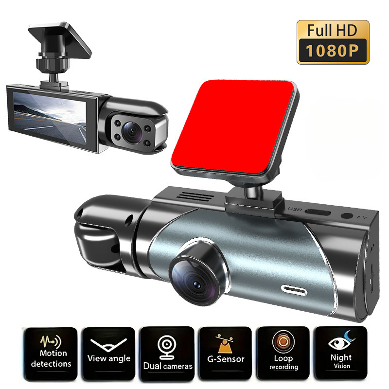 V9 auto DVR s 3 lećama, HD noćni snimak, Wi‑Fi i povezanost s telefonom