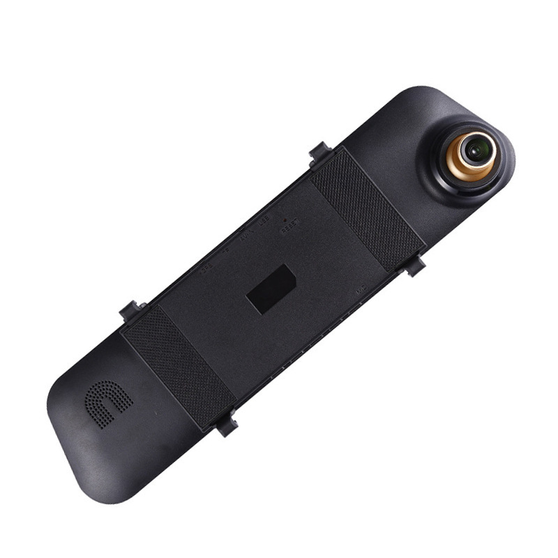 Hátsó tükrös autós dashcam éjszakai látással, 1080p, 140° látószög, 4,3 hüvelykes LCD, ciklikus felvétel és parkolás-monitorozás