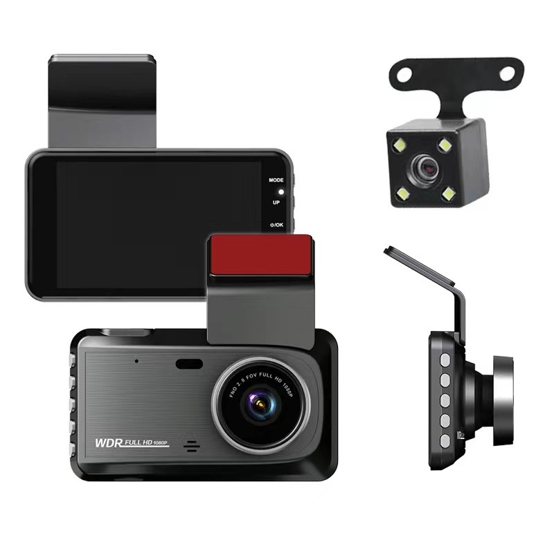 4-inčni zaslon na dodir, dvostruka leća, kamera za automobil s 1080p, wifi, 24-satno praćenje parkiranja