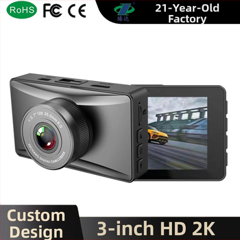 3-inčni automobilni dash cam s jednim objektivom, 2K snimanje, noćni vid, 24-satno praćenje, novi model 2024