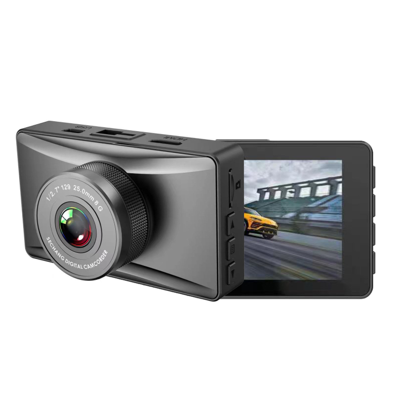 3-inčni automobilni dash cam s jednim objektivom, 2K snimanje, noćni vid, 24-satno praćenje, novi model 2024