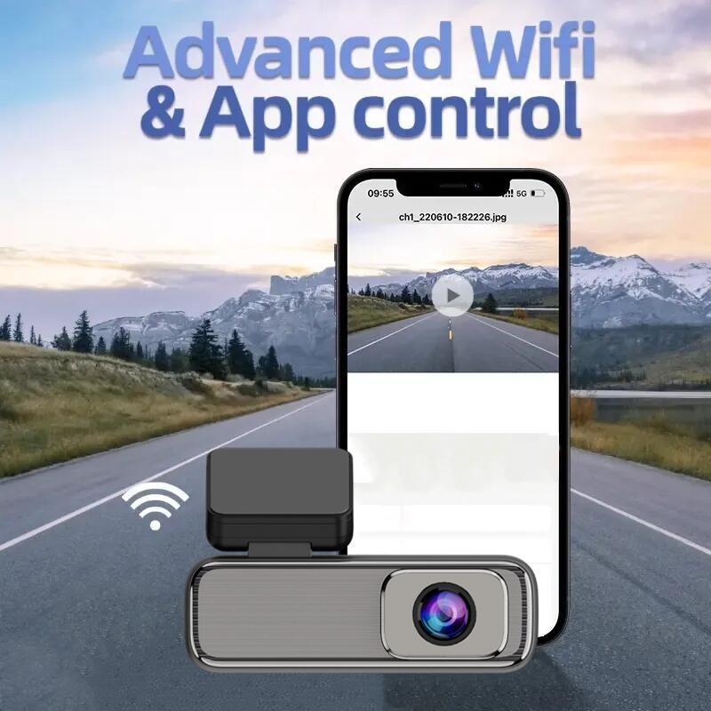 2K HD auto dash kamera s Wi‑Fi, jedinstveni objektiv, 170° širokog kuta, kružno snimanje, nadzor parkiranja, montaža na prednje vjetrobransko staklo
