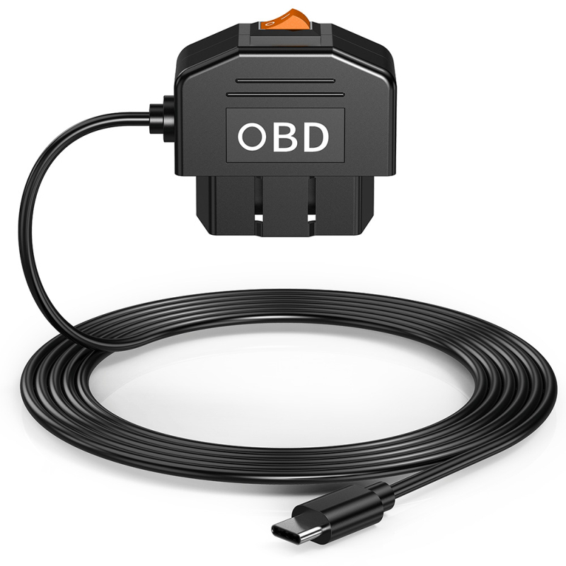 OBD dash cam s regulacijom napona i digitalnim zaslonom — podesivo isključivanje pri niskom napajanju, 1080p, detekcija pokreta, nadzor parkiranja