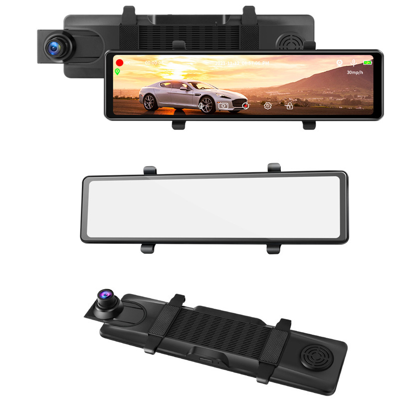 Automobilska dash cam s dvostrukim snimanjem 4K prednja i stražnja, GPS, 170° kut gledanja, TF kartica, otvor blende F1.8