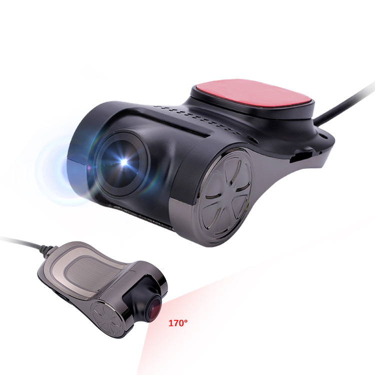 USB Android središnji sustav za navigaciju u automobilu s dashcamom, 1080p snimanje, 170° objektiv, snimanje u petlji, noćni vid i ADAS