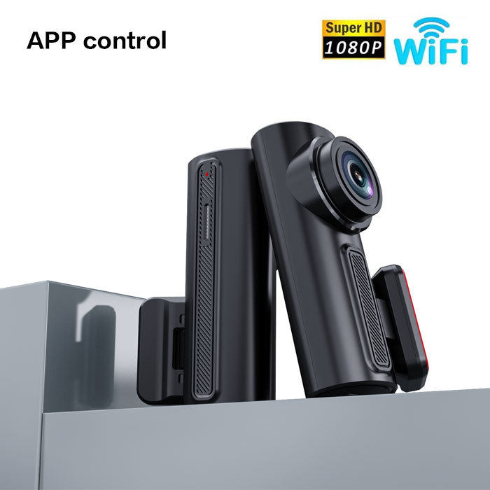 1080P Wi‑Fi automobilska dash cam, skrivena ugradnja, noćni način, bežična, upravljanje putem aplikacije, bez zaslona, cikličko snimanje, nadzor parkiranja