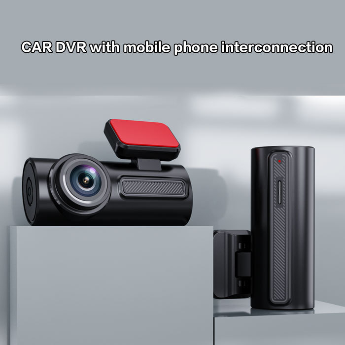 1080P Wi‑Fi automobilska dash cam, skrivena ugradnja, noćni način, bežična, upravljanje putem aplikacije, bez zaslona, cikličko snimanje, nadzor parkiranja