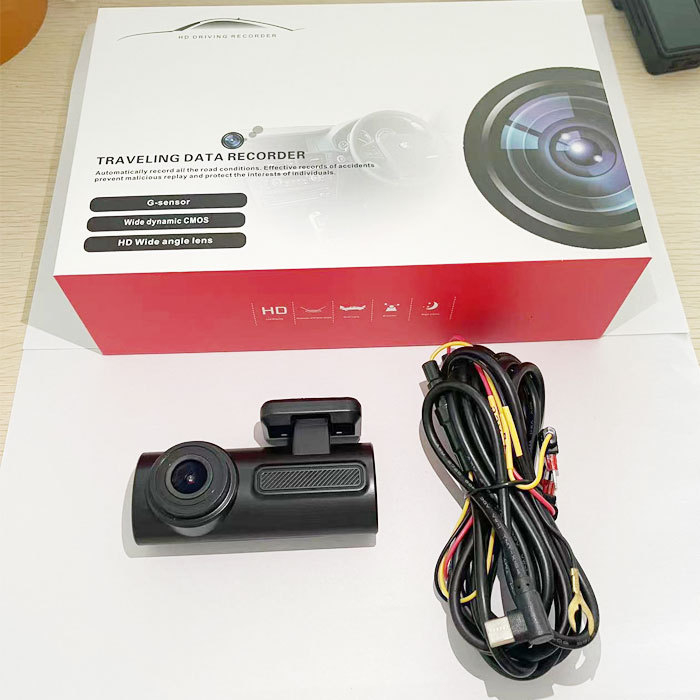 1080P Wi‑Fi automobilska dash cam, skrivena ugradnja, noćni način, bežična, upravljanje putem aplikacije, bez zaslona, cikličko snimanje, nadzor parkiranja