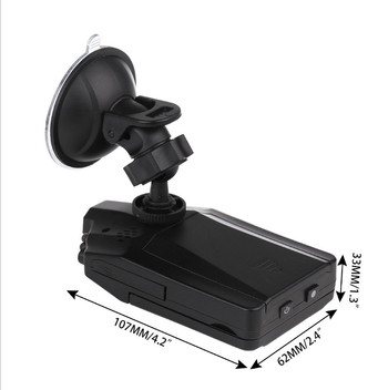 Automobilska dash kamera 1080p, 120° široki ugao, 6 LED noćni vid, detekcija pokreta