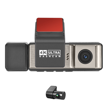 Elől és hátul duál felvételű dash cam, 1080p felbontás, 170° látószög, 256GB SD-kártya tárhely, képernyő nélkül