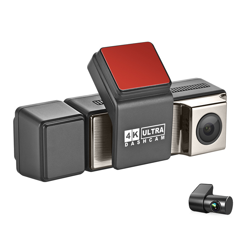 Elől és hátul duál felvételű dash cam, 1080p felbontás, 170° látószög, 256GB SD-kártya tárhely, képernyő nélkül