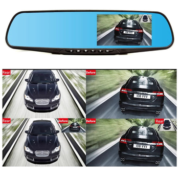 Dash cam za retrovizor s dvostrukim snimanjem, 1080p, 140° kut, 64GB TF kartica, USB sučelje