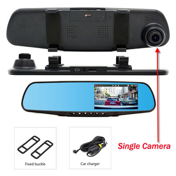 Dash cam za retrovizor s dvostrukim snimanjem, 1080p, 140° kut, 64GB TF kartica, USB sučelje