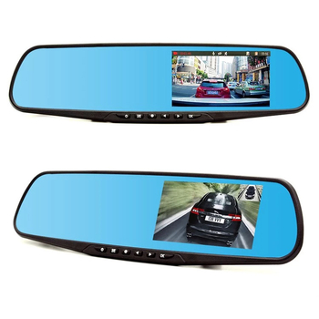Dash cam za retrovizor s dvostrukim snimanjem, 1080p, 140° kut, 64GB TF kartica, USB sučelje