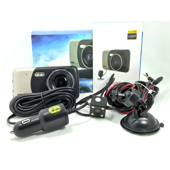 4-inčni dashcam za automobil s L55 i dvostrukim objektivom, 1080p noćnim vidom, IPS zaslonom i stražnjom kamerom