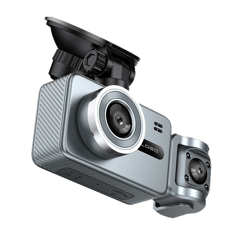 3‑lenteska 4K automobilska dash cam s WiFi, 170° kut gledanja, ciklično snimanje