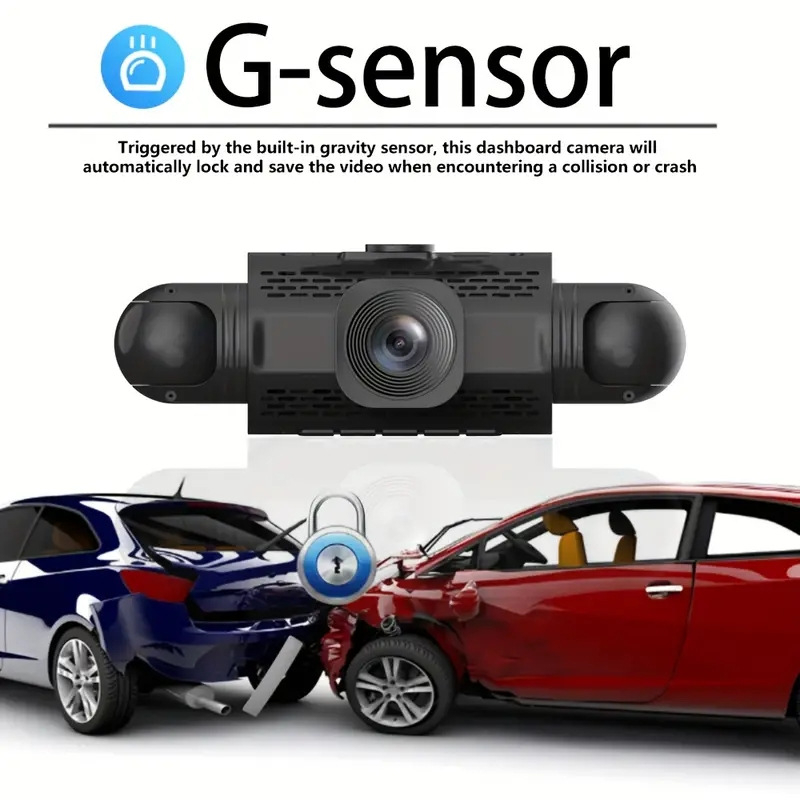 Automobilski DVR s četiri leće, 1080P HD, infracrveno noćno snimanje, prednje i stražnje snimanje, 140° široki kut