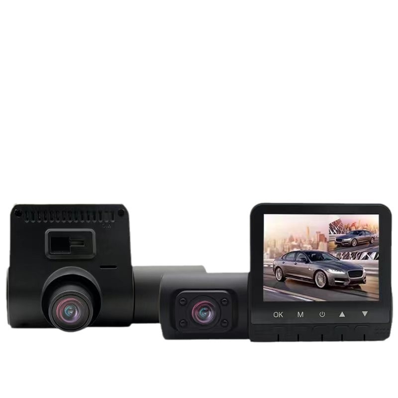M80 skriveni auto DVR s 3 kamere, 1080P, 140° vidno polje, F2.0 objektiv, TF kartica do 64GB