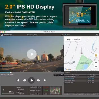 Automobilski DVR 4K prednji i stražnji dvostruki zapis, Wi‑Fi, 2,0-inčni zaslon, 160° kut gledanja, 24-satno praćenje parkiranja