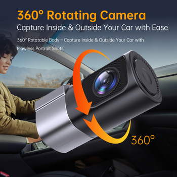 Automobilska dash kamera 2025 s noćnim vidom, Wi‑Fi, 1080p, 140° vidno polje, F1.6, s jednim lećom, ciklično snimanje, ugradnja na vjetrobransko staklo