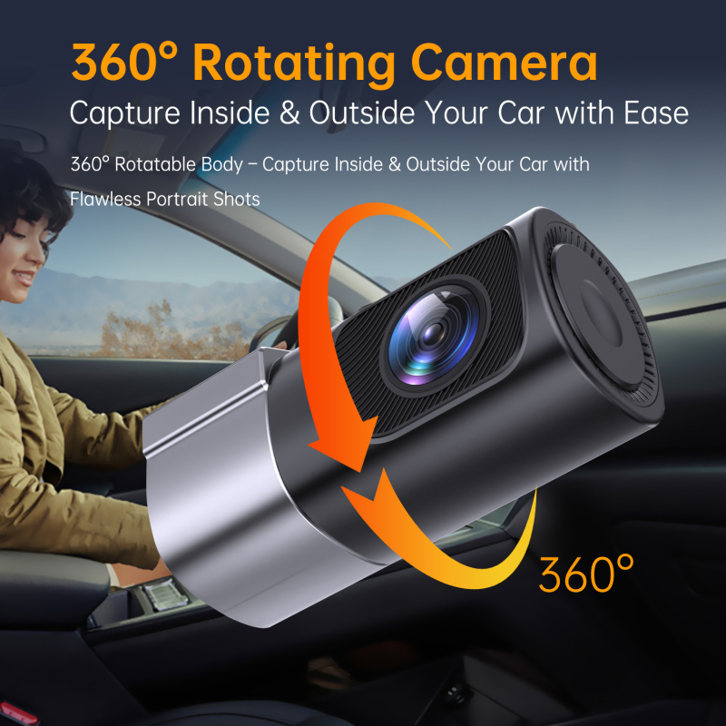 Automobilska dash kamera 2025 s noćnim vidom, Wi‑Fi, 1080p, 140° vidno polje, F1.6, s jednim lećom, ciklično snimanje, ugradnja na vjetrobransko staklo