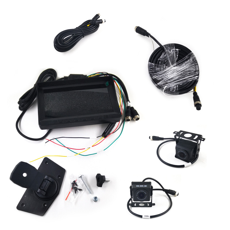 Kamionska dash cam s prednjom i stražnjom kamerom, 1080p, 120° kut gledanja, 128GB TF kartica, 24-satno snimanje, USB i Wi‑Fi