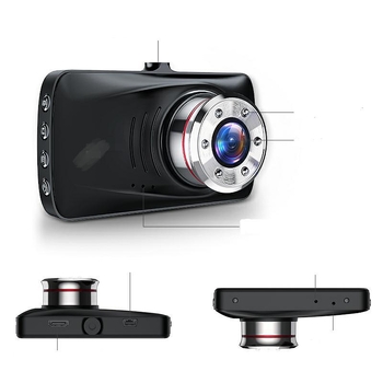 GPS automobilna kamera DVR, dvostruka leća, 1296P, 170° kut gledanja, petljajući zapis, HDMI/AV, TF kartica do 32GB
