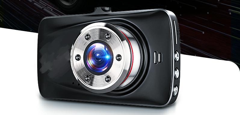 GPS automobilna kamera DVR, dvostruka leća, 1296P, 170° kut gledanja, petljajući zapis, HDMI/AV, TF kartica do 32GB
