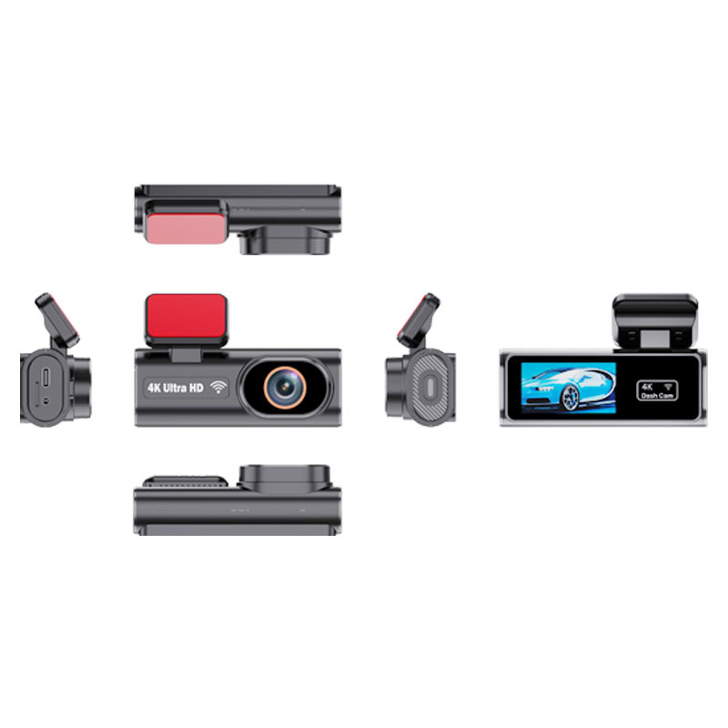 Kétlencsés autós dash kamera, 1080p felbontás, 140° látószög, GPS nyomkövetés és parkolási felügyelet