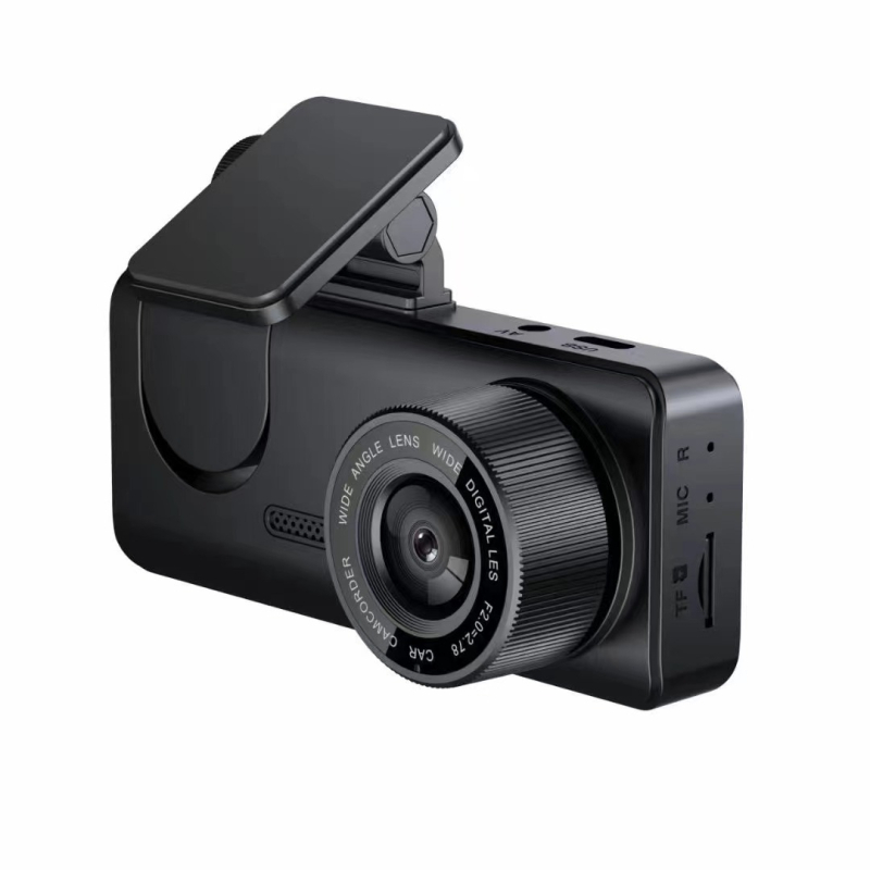 Háromlencsés autós dash cam, 1080p, 120° látószög, Wi‑Fi és körkörös felvétel
