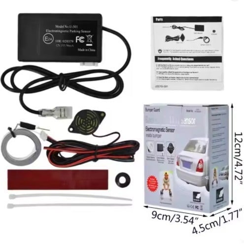 U-301 Elektromagnetni radar za vožnju unazad s indukcijom, 12V, za mala vozila, zvučni alarm, bez sonde