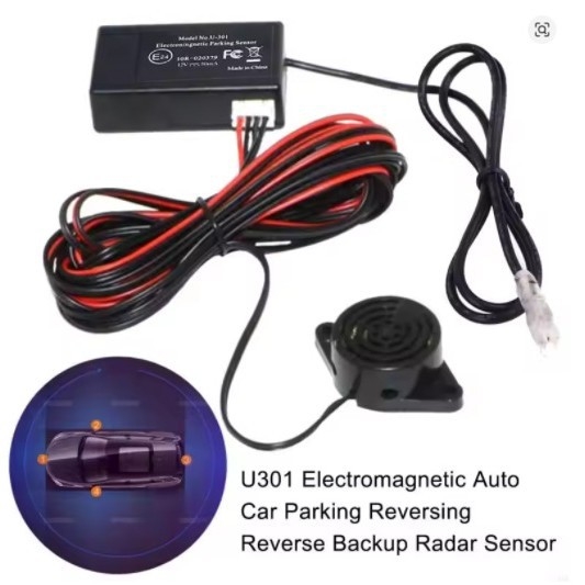 U-301 Elektromagnetni radar za vožnju unazad s indukcijom, 12V, za mala vozila, zvučni alarm, bez sonde