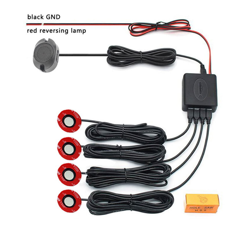 Radar za vožnju unatrag s zvučnim alarmom – Model PZ200-XK-16, 4 sonde, 12V, domet 2 m