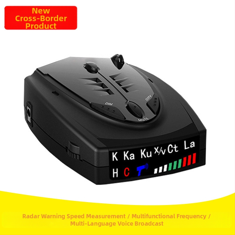 STR-525 radara ātruma mērītājs, digitālais displejs, barošanas avots 12V, atklāšanas diapazons 500–800 m