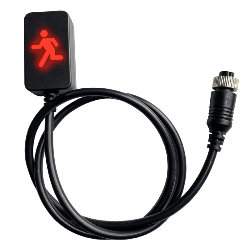 Radar iluminat pentru mers înapoi pentru camioane – 12V, model 001, 1 sondă, avertizare sonoră, potrivit pentru camioane mari, semiremorci, stivuitoare, excavatoare, autobuze