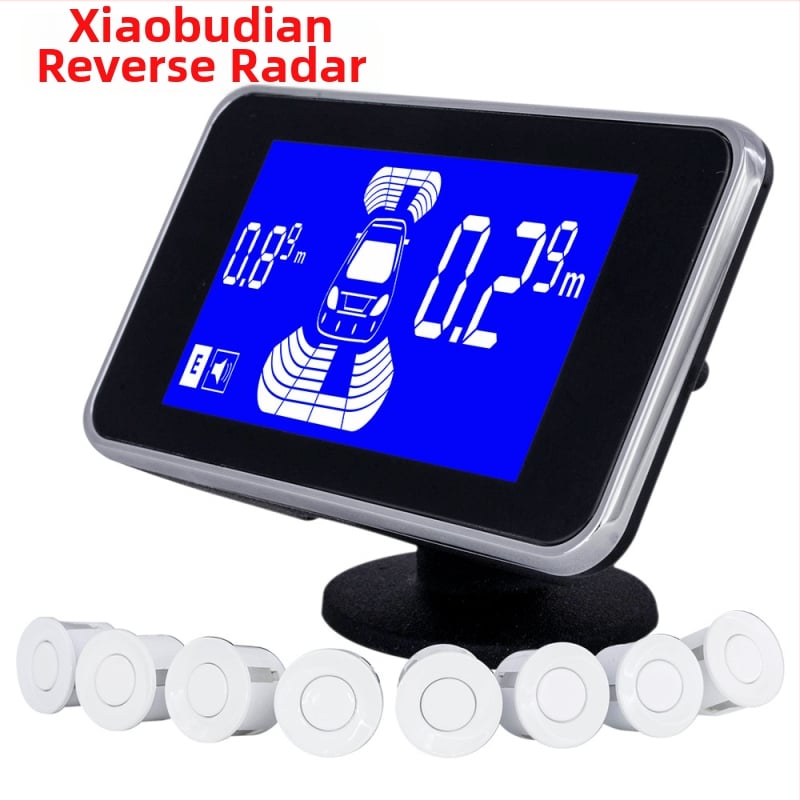 Radar de parcare cu sunet pentru mașină, model CQ-A05-6, afișaj LCD, sonde 6/8, rază de detecție 0–2,5 m