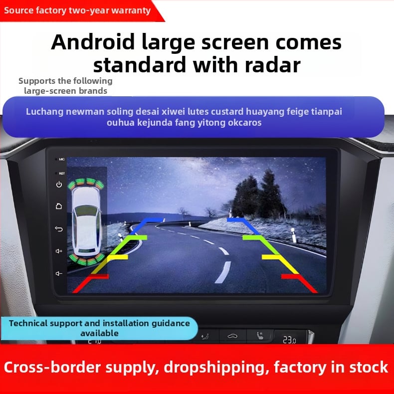 Vizualni radar za pomoć pri parkiranju automobila, 8 senzora, 12V napajanje, buzzer alarm