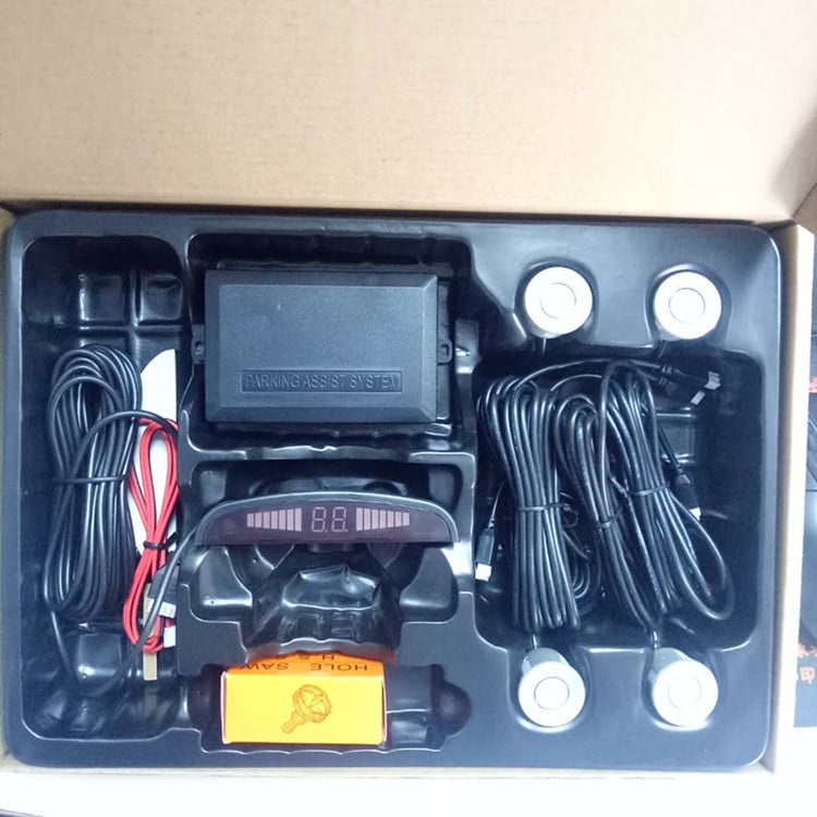 Radar Crescent Voice pentru mers în revers cu afișaj LED, 4 sonde, interval 0.3–2.5 m, 12V