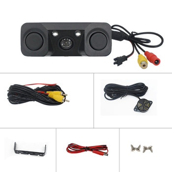 Vizualni reverzni radar s integriranom kamerom i alarmom (PZ451) - 12V, LED digitalni zaslon, 2 sonde, domet 2 m