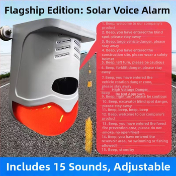 Rx-058y Saules brīdinājuma gaisma atpakaļgaitai – aklās zonas brīdinājums ekskavatoram, kravas automašīnai un pacēlājam (20V, 3.6A, 600)