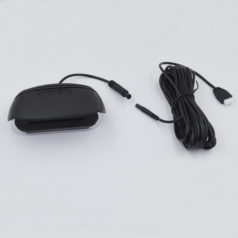 Radar de parcare cu 6 senzori, avertizare vocală și afișaj LCD, 12V, interval de detecție 2,3–0,3 m, alarmă cu patru tonuri, sistem de asistență la parcare