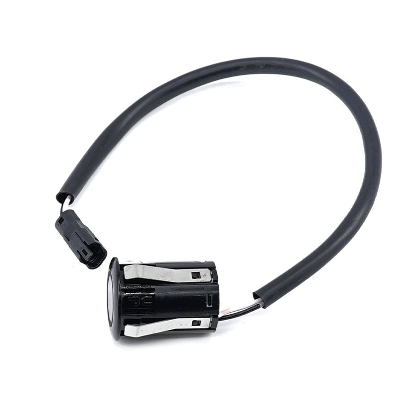 08511-74020 Hangos tolató radar Toyota autókhoz — Modellek: 08511-74020, 08511-74020-c0, 08511-74020-a0; Szenzorok: 4; Detektálási tartomány: 0.2–1.5 m; Feszültség: 12 V, Teljesítmény: 3 W