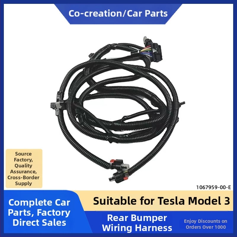 Καλώδιο καλωδίωσης αισθητήρα παρκαρίσματος πίσω προφυλακτήρα για Tesla Model 3 1067959-00-E